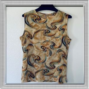 Susan Lawrence Graphic Sleeveless Top